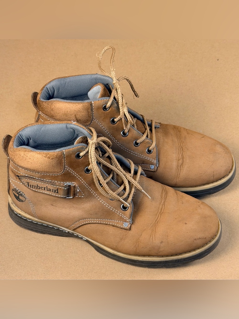 Timberland Men's Brown Leather Ankle Work Boots